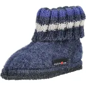 Haflinger Kids Paul Pantofole Bambini (27, blu)