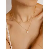 Hey Happiness Collana 'Perlen Duo' oro