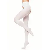 Glamory Collant 'Overt Microfaser Strumpfhose' bianco