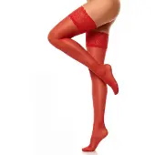 Glamory Calze autoreggenti 'Comfort 20 Halterlose Strümpfe' rosso