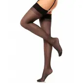 Glamory Calze autoreggenti 'Perfect 20 Strapsstrümpfe' nero