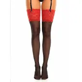 Glamory Calze autoreggenti 'Luxury 20' rosso