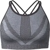 Smartwool Women's Intraknit Strappy Bra Reggiseno sportivo Donna (M, nero)