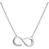 Hot Diamonds Lovely Silver Collana con Diamonds Infinitely Much Loved DP910