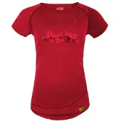 Grüezi Bag Women's Uhura Maglia merino Donna (L, rosso)