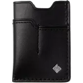 Ocaso 85WAL EDC Wallet, Black Leather, portafoglio con fermasoldi