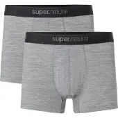 Super.natural Tundra 175 Boxer 2 Pack Mutande Uomo (XXL, grigio)