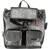 Desigual , zainetto traforato, Donna, Poliuretano, Nero, U