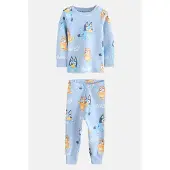 Next Pigiama blu chiaro / blu scuro / arancione