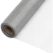 vidaXL Zanzariera in acciaio inox 112x2000 cm argento