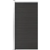 vidaXL Elemento di recinzione WPC 95x186 cm nero