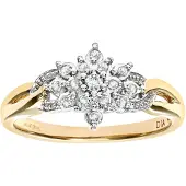 Diamant L'Eternel Anello 'Ring aus 375 Gelbgold mit Diamant' oro