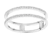 Diamant L'Eternel Anello 'Ring aus 375 Weißgold mit Diamant' argento