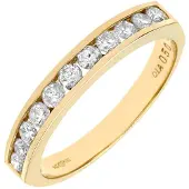 Diamant L'Eternel Anello 'Eternity-Ring aus 375 Gelbgold mit Diamant' oro