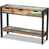 vidaXL Credenza 3 cassetti in legno di recupero