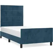 vidaXL Struttura letto senza materasso blu scuro 80x200 cm in velluto