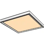 Globo Lighting plafoniera in metallo nero opaco, LED