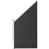 vidaXL -Zauntafel 95X (105-180) CM HKC Schwarz