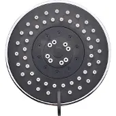 Schutte soffione LEON cinque tipi di getto borchie anticalcare cromo 69202