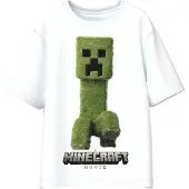 Name it Maglietta 'NKMNORAN MINECRAFT' grigio / verde / nero / bianco