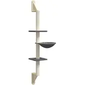 vidaXL Graffiatoio a parete Grigio scuro 142,5 cm