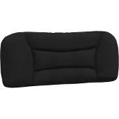 vidaXL Cuscino per testiera nero 100 cm in tessuto