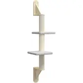 vidaXL Graffiatoio con tiragraffi a parete Grigio chiaro 108 cm