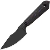 Kizer Cutlery Coltello Mini Harpoon S45VN, Fat Carbon, Black DLC