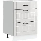 vidaXL Base da cucina "Lucca" in legno bianco lucido