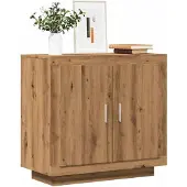 vidaXL Credenza Artisan in rovere 80x40x75 cm Materiale a base di legno