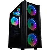 Hiditec Case Per Pc Torre V30 Argb Crystal