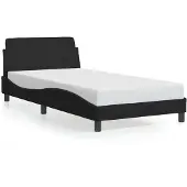 vidaXL Struttura letto "Dover" nero 100x200 cm velluto