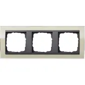 Gira telaio di copertura 3-gang chiaro sabbia 0213778