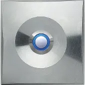 Grothe Piastra per mensole ETA S200 LED in acciaio inox massiccio (55545)