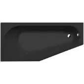 Hak TIGRA L vasca asimmetrica 170x80x46cm, sinistra, nero opaco