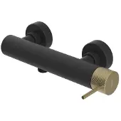 Sapho Miscelatore per doccia ULTRASAN, nero opaco/oro opaco