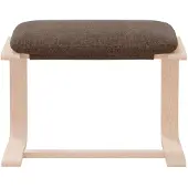 vidaXL Sgabello in tessuto marrone scuro 51x41x40 cm