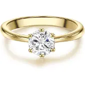 Trilani Anello oro / trasparente