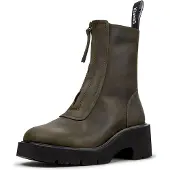 Camper per donna. K400776-011 Stivaletti in pelle Milah verde (36), 5 a 8cm, Cerniera, Casual, Classico