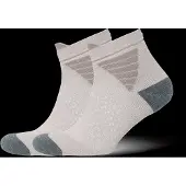 Asics Fujitrail Quarter Sock Calze da running (47-49, beige/grigio)