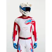 Alpinestars Maglia Racer Hunt 2027 White Fire Red Ucla Blue