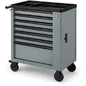 HBM carrello portautensili, 7 cassetti, nero/grigio