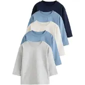 Next Maglietta crema / navy / blu cielo / grigio chiaro