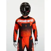 Alpinestars Maglia Techstar Swan 2027 Cardinal Red Black White
