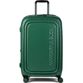 Mandarina Duck Logoduck + 4 ruote Carrello M 69 cm verde