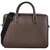 BOSS Northon Cartella Vera Pelle 38 cm grigio
