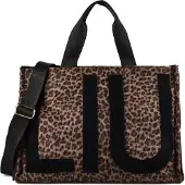 Liu Jo per donna. 2F6037-T6089 Borsa Tote Grande con Stampa Animalier marrone (OSFA), Casual, Animal Print, Poliestere