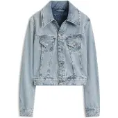 BOSS per donna. 50564451 Giacca Trucker blu (XL), Casual, Cotone