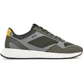 BOSS per uomo. 50568928 Sneakers Titanium verde (43), Basso, Stringhe, Casual