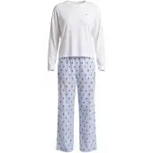 Tommy Hilfiger Underwear Pigiama 'Essential' navy / blu chiaro / bianco